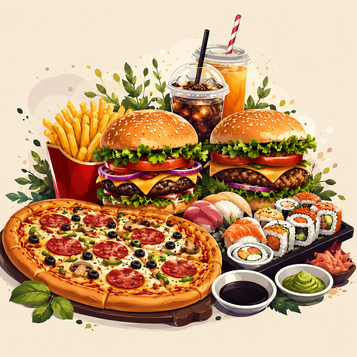 Food vector illustration